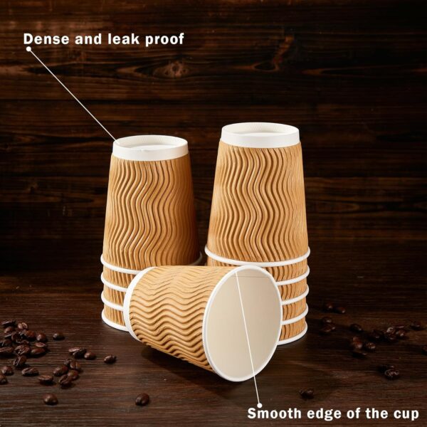 12 oz ripple wall paper cup - Image 2