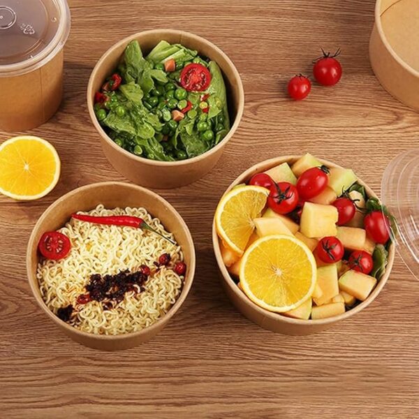 1100ML salad paper bowl - Image 2