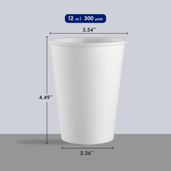 12 oz single wall paper cup - Image 2