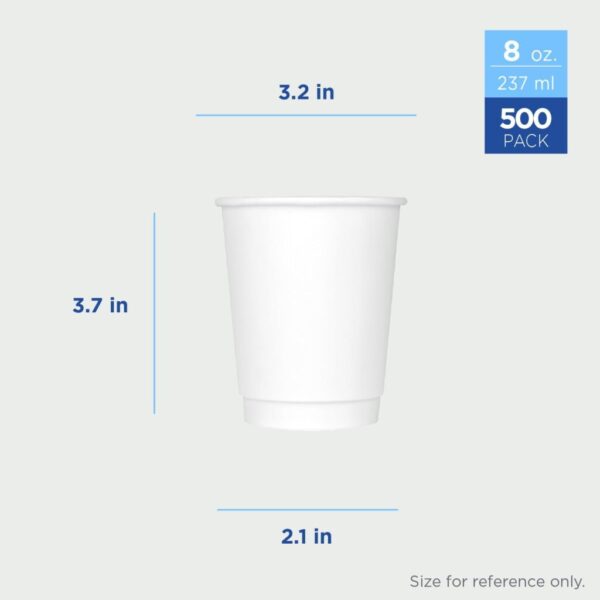 8 oz double wall paper cup - Image 3
