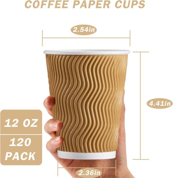 12 oz ripple wall paper cup - Image 4