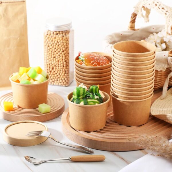 8 oz soup paper bowl - Image 3
