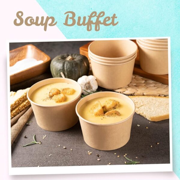 16 oz soup paper bowl - Image 4