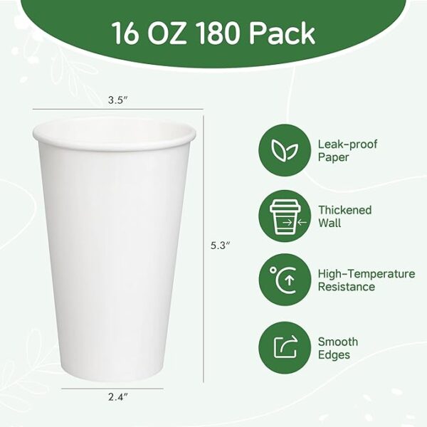 16 oz single wall paper cup - Image 2